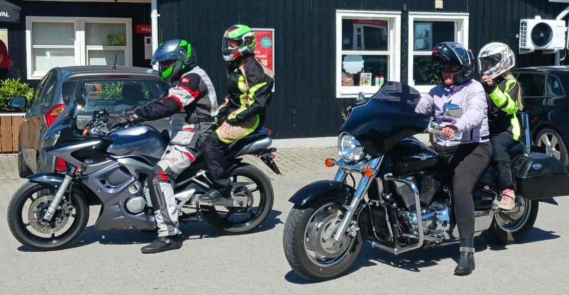 MC kørsel med børn