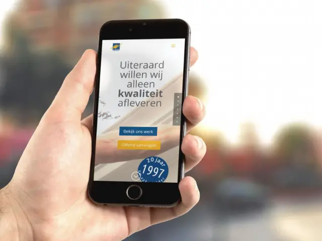 responsive website voor vanwinkelenschilderwerken